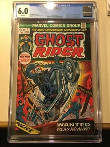 Ghost Rider #1 CGC 6,0 settembre 1973 1a apparizione Figlio di Satana (Daimon Hellstrom) - Foto 1 di 7