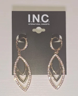 I.N.C. Nave de caída de hematita tono plateado International Concepts dorada Foto 1 de 3