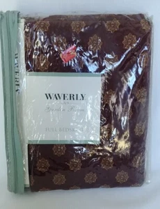 Waverly Garden Room Vintage Full Bedskirt Dust Ruffle Paisley Manor NEW - Picture 1 of 4