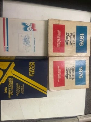 Manuale Di Riparazione OEM Set Di Officina Chrysler Plymouth Dodge 1976 - Immagine 1 di 4