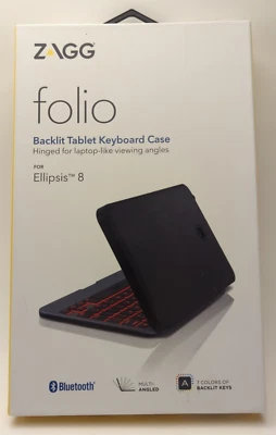 ZAGG, Folio Backlit Tablet Keyboard Case for Ellipsis 8 - Image 1 of 4