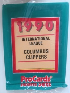 1990 PRO CARDS COLUMBUS CLIPPERS BASEBALL CARD TEAM SET FACTORY SEALED!!