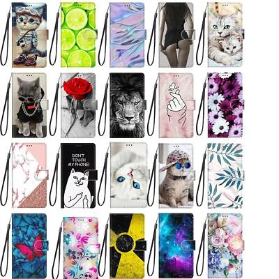 Funda tipo billetera de cuero magnética abatible para ZTE Blade A71 A51 A31 A5 A3 2020 Foto 1 de 3