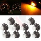 10X T5 T4.7 Neo Amber 1-5050-Smd Led Instrument Panel Gauge Cluster Light Bulbs