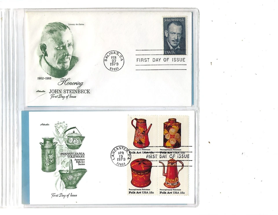 US: 2 FDCs XF 52535 - Image 1 of 1