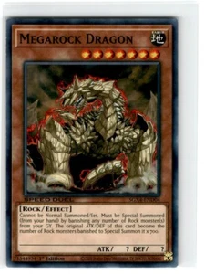 2020 Yu-Gi-Oh! Speed Duel Megarock Dragon Common SGX4-END04 mäßig bespielt - Bild 1 von 2