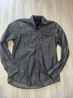 Camisa de vestir mediana Signature Studio gris para hombre Foto 1 de 3