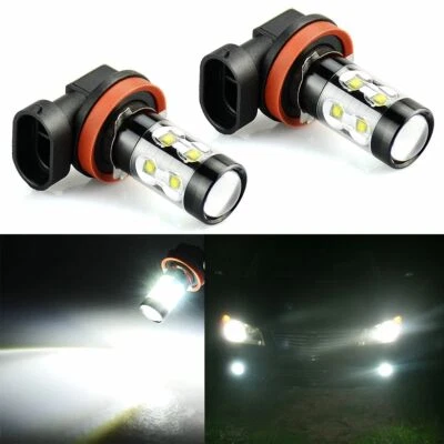 For Acura RL 2005-2012 LED Fog Driving Light H11 6000K White Bright Bulbs - Image 1 of 4