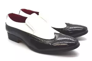 JUNGEN KINDER SLIPON BROGUE ZWEIFARBIGES KLEID PARTY ITALIENISCHE MODE SCHUHE EU GRÖSSE 27-40 - Bild 1 von 4