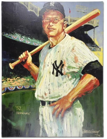Mickey Mantle New York Yankees Unsigned 30x40 Giclee - Malcolm Farley - Fanatics Cover
