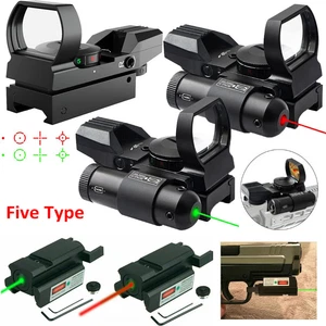 Tactical Mini Red Green Dot Reflex Sight Scope Red/Green Laser Holographic Sight - Picture 1 of 29