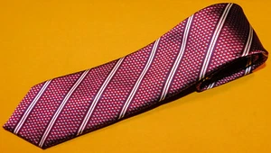 MEN'S BLACK & BROWN MULTI COLOR STRIPED SLIM TIE - NWOT - TIES - DESIGNER TIES. - Picture 1 of 3