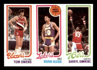 1980 Topps Basketball #123 Owens Nixon Dawkins NM *e6 - Image 1 of 2