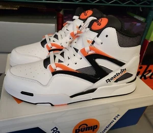 Reebok Pump Omni Zone 2 White/Wilora/Black G57540 Men’s Shoes Size 11 - Picture 1 of 7