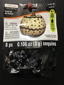 Creatology Halloween Craft Kits 8pc Ages 6+ Black Silver Sequins New 🎃 Lot Of 4 - Picture 1 of 3