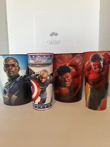 Captain America and Hulk Tin Bucket And Cup Combo Cinemark Exclusive NEW On Hand - Picture 1 of 15