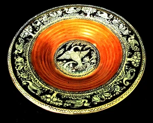 VINTAGE 1930'S ART DECO LUSTER BOUMIER BOWL BY LUCIEN BOULLEMIER - ENGLAND - Picture 1 of 9