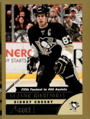 2013-14 Panini Score Season Highlights Gold Sidney Crosby - Image 1 of 2