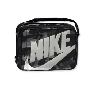 Nike Lunch Box Hard Shell Futura Fuel Insulated Black Camo Carrier Box - Picture 1 of 24