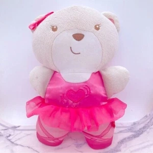 Fisher Price SNUGABEAR Calming Vibrations Musical Plush Toy Pink Ballerina Bear - Picture 1 of 9