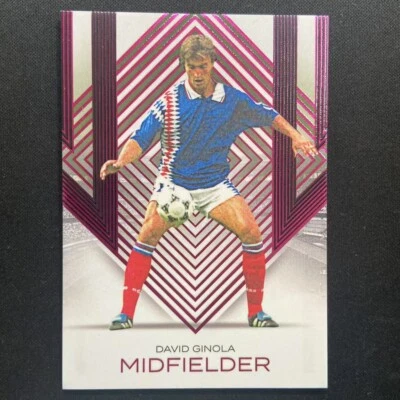 2024 Futera Increíble David Ginola Mediocampista Púrpura 3/15 Francia 54648 Foto 1 de 2