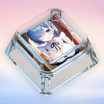 Customized Anime Keycaps Rem Clear Backlit Though Keycap for MX Keyboard #14 - Image 1 of 4