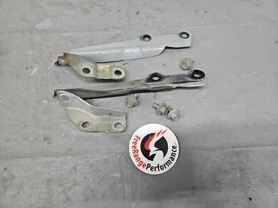 Пара петель капота 1999-2005 Mazda Miata серые серебристые MX5 MX-5 - Изображение 1 из 2