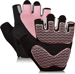 Gym Gloves, Workout Gloves, Fingerless Gloves for Weightlifting, Lightweight Bre - Picture 1 of 12