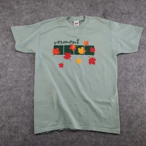 Vintage Vermont Shirt Womens Large Crew Outdoor Hiking Single Stitch USA 90s - Picture 1 of 11