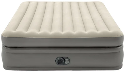 Intex Queen comfort elevated Airbed Luftbett Fiber-tech w/220-240V Internal Pump - Bild 1 von 2