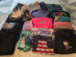 Lote de 29 piezas de ropa de regreso al cole para niñas 14/16 todas las estaciones usado en excelente estado - Imagen 1 de 19