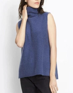 Vince - Rollkragenpullover aus 100% Kaschmir mit Seitenschlitz Gr. XS in Farbe Tintenblau - Bild 1 von 7