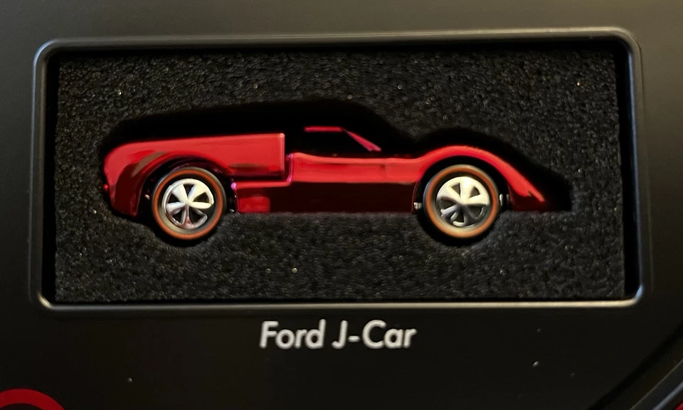 Mattel 80th Anniversary Hot Wheels Original 16 Exclusive Ford J-Car Plus foam! - Image 1 of 1