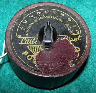 1930 "Little Giant Pocket Radio" .. Conjunto de cristal... Conjunto incomum com fone de ouvido - Imagem 1 de 4