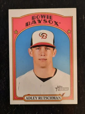 2021 Topps Heritage Minor League Edition Adley Rutschman Short Print #203  - Image 1 of 2