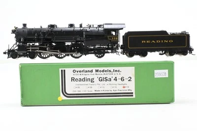 HO Brass OMI Overland Models Inc. RDG Reading G1Sa 4-6-2 Factory Painted No. 119 - Image 1 of 4