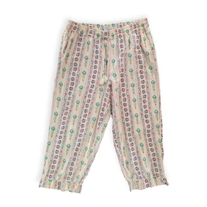 Haute Hippie Pant Wide Leg Elastic Waist Cotton Tribal Boho Size XL - Picture 1 of 4