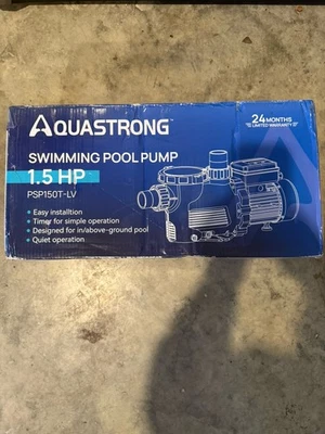 PSP150T-LV 1.5 HP 115V Pool Pump with Timer, 8100GPH **read** - Image 1 of 4