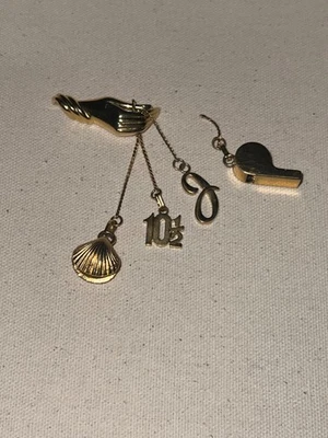 Pingente aglomerado amuleto Monet usado à mão - Precisa de reparo - Imagem 1 de 3