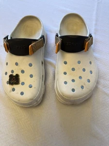 Crocs Unisex Classic Clogs WEISS US Herren 9 Damen 11 gebrauchte Flecken (Bild) - Bild 1 von 7