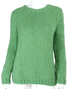Suéter GABRIELA HEARST Verde Esmeralda Cachemira Grueso Tejido Manga Larga S - Imagen 1 de 8