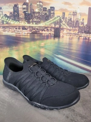 Zapatos sin cordones Skechers para mujer Breath Easy negros Roll With Me 100593 talla 9.#003 Foto 1 de 4