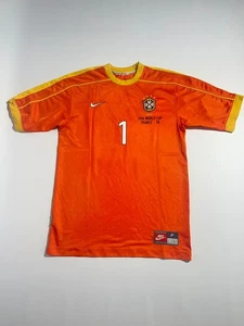 camiseta de fútbol SELECCION BRASIL arquero NIKE 1998 #1 taffarel t.s (10/10) - Picture 1 of 6