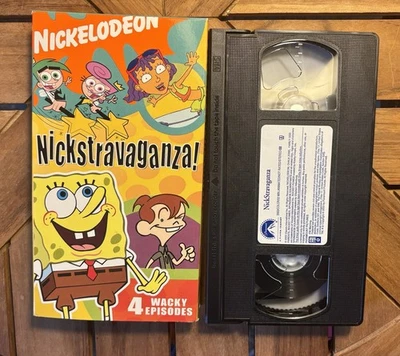 Nickelodeon Nickstravaganza VHS SpongeBob Fairly OddParents Chalkzone - Image 1 of 4