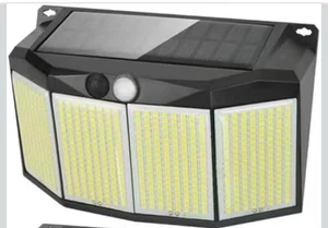 576 LED Outdoor Solar Power Wall Light Motion Sensor 3 Modes Waterproof Security - Picture 1 of 3
