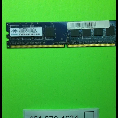 Nanya NT512T64U88B0BY-3C.0718 M20743008C 512MB DDR2-667 (PC2-5300) PC2-5300U RAM - Image 1 of 2