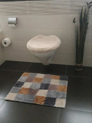 Bad Set Hänge WC Deckelbezug + Badmatte Badvorleger, Pacivic - Bild 1 von 4