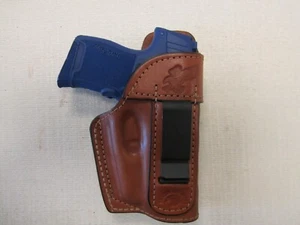 Fits Sig Sauer P365 with Lima laser formed BROWN leather Iwb holster with shield - Picture 1 of 4