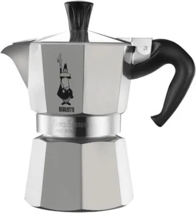 Bialetti Moka Express For Espresso Maker Silver 3-Cups TORN OR OPEN BOX - Picture 1 of 6