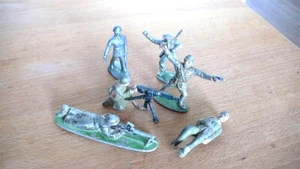 LOT 6 PETITS SOLDATS MITRAILLEUSE POILUS guerre 14/18 QUIRALU - Imagen 1 de 1